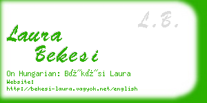 laura bekesi business card